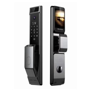 Serrure intelligente avec caméra, contrôle à distance par application Tuya Wifi automatique, empreinte digitale, carte, clé, prise de vue instantanée, serrure de porte intelligente S914MAX